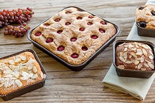 Pastry Chef's Boutique Frestanding Paper Baking Cup Square Brown with LIDS - ... gallery