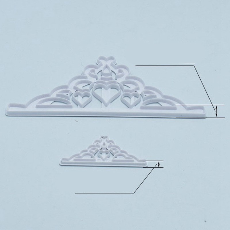 2Pcs Crown Cutters Set Princess Crown Mold Tiara Cutter Cake Decorating Mold For gallery