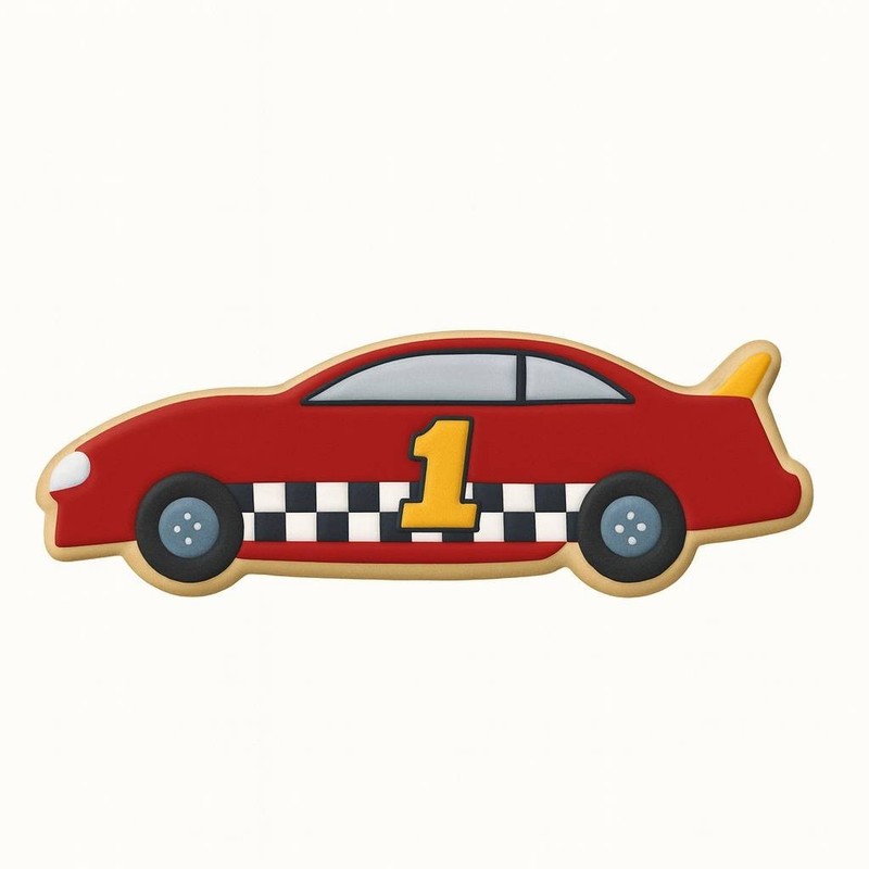 5 Piece Hwy Route 66 Race Car Flag NASCAR Cookie Cutter Set Metal gallery