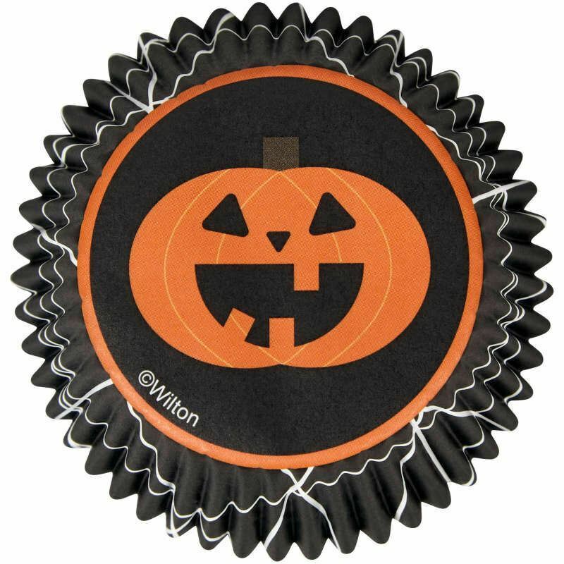 Pumpkin Jack O’Lantern Halloween 75 Baking Cups Cupcake Liners Wilton