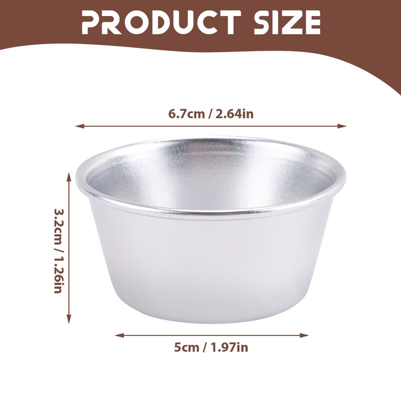 8 Pieces Individual Molds Pudding Molds Cups Chocolate Molten Pans7230 gallery