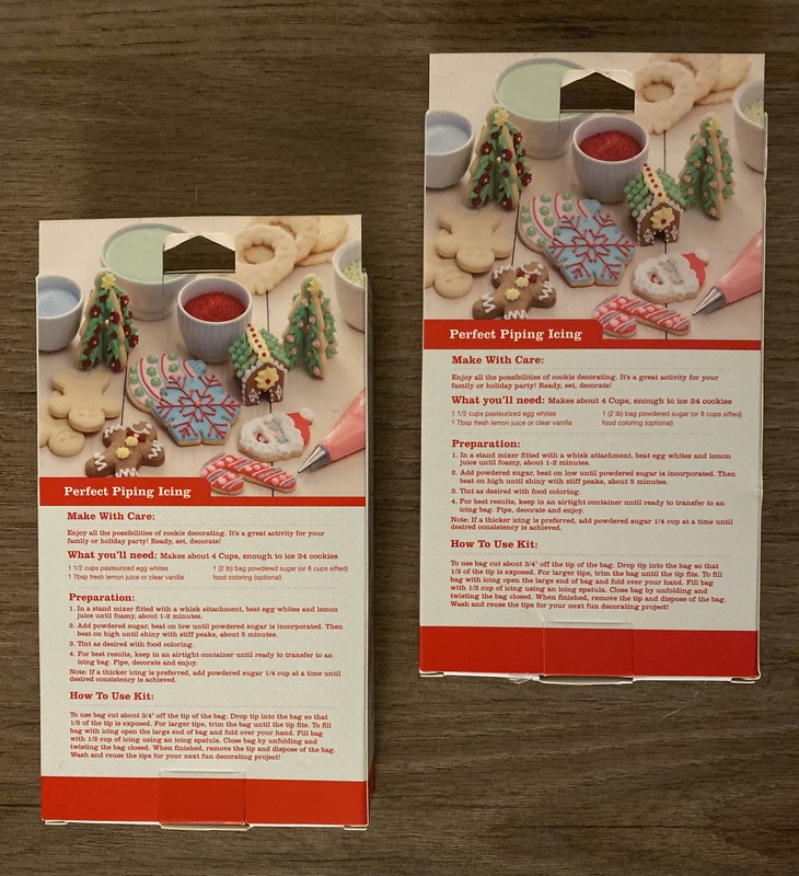 🧁 DECORATING KIT 2 PACK 12pc Each DISPOSABLE BAGS + TIPS For COOKIES & CAKES A7 gallery