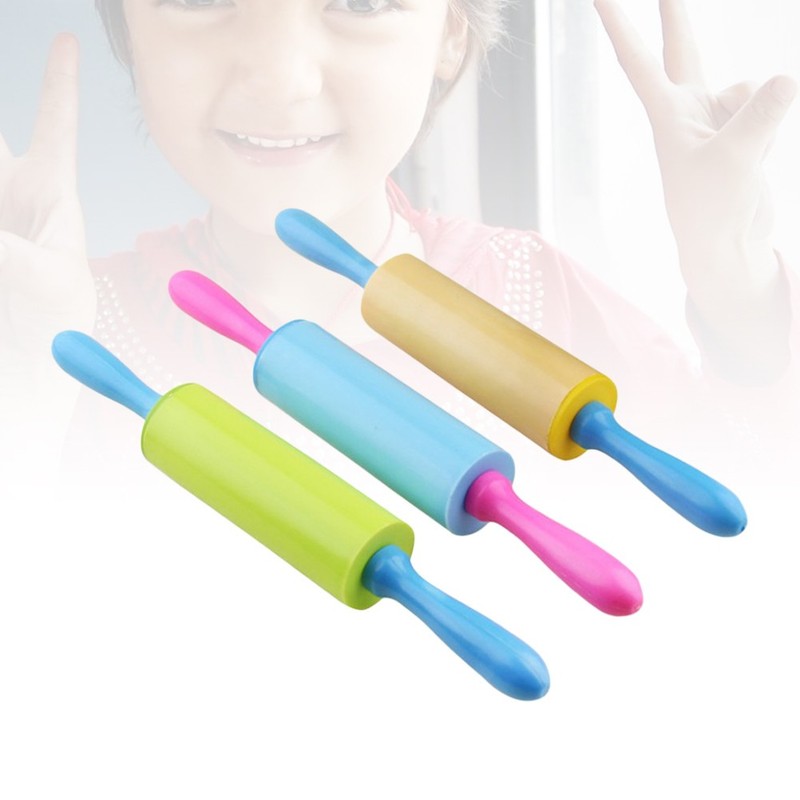 3 Pcs Dough Tools For Kids Clay Stick Rolling Pin Extruder Kit gallery