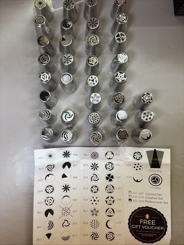34 Large Russian Piping Tips With Coupler gallery