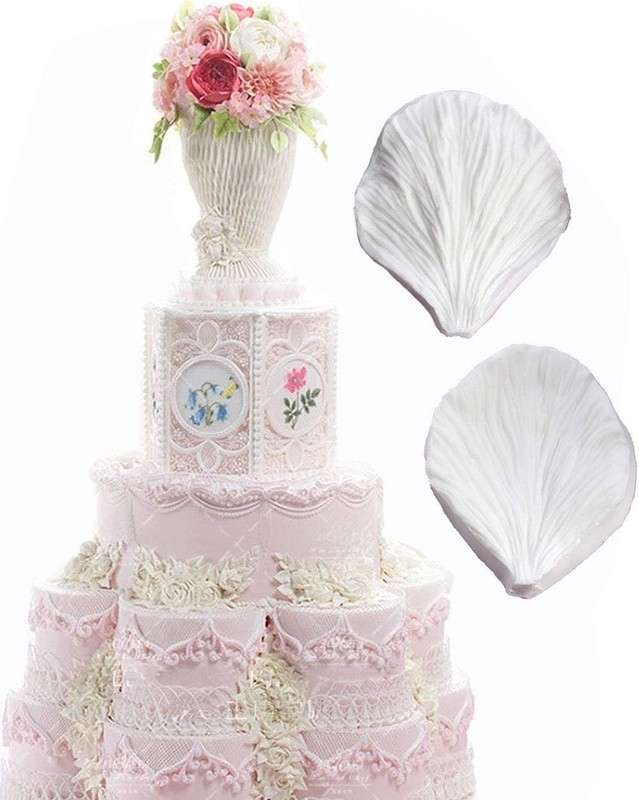 Durable 7-Piece Peony Cutter & Silicone Mold Set for Perfect Sugarcraft Flowers gallery