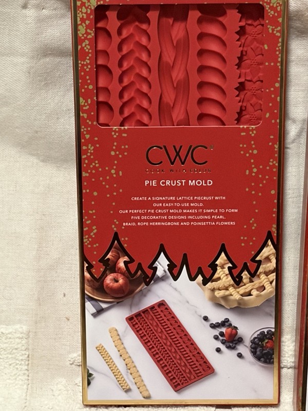 CWC Cook With Color 5 Design silicone decorative pie crust mold – New