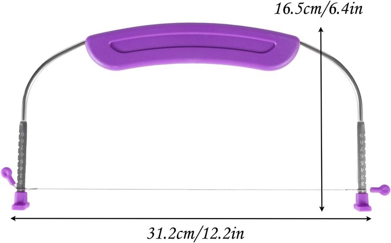 Cake Leveler Slicer Adjustable Stainless Steel 10 Inch Food Grade Purple gallery