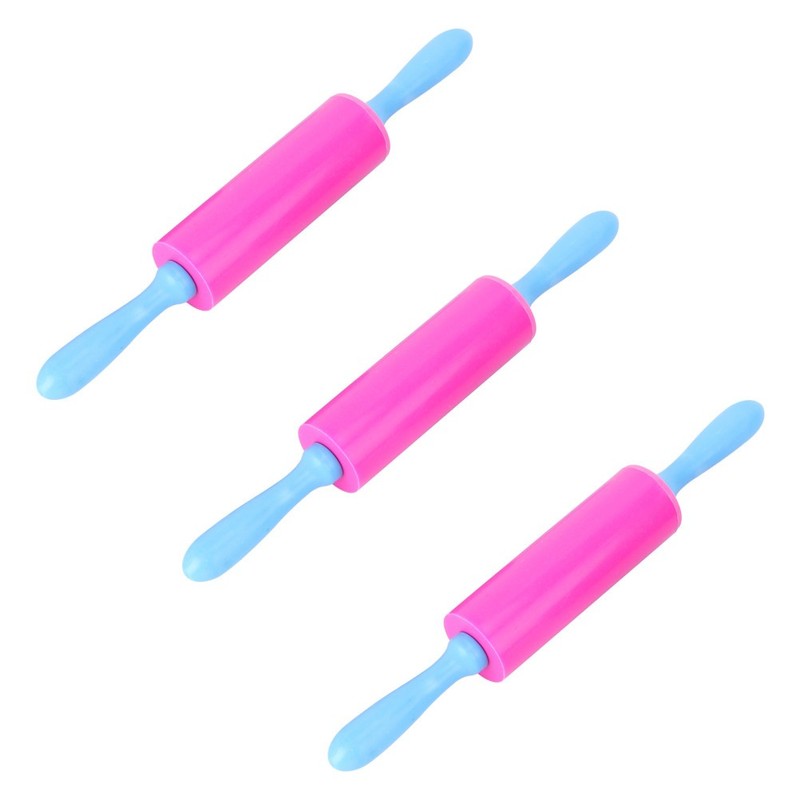 3 Pcs Dough Tools For Kids Clay Stick Rolling Pin Extruder Kit