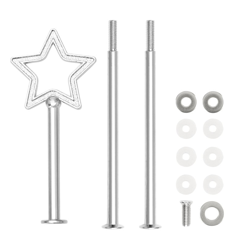 3 Tiered Tray Hardware kit Metal Cake Stand Holder Heavy Duty Fruit Plate Han…