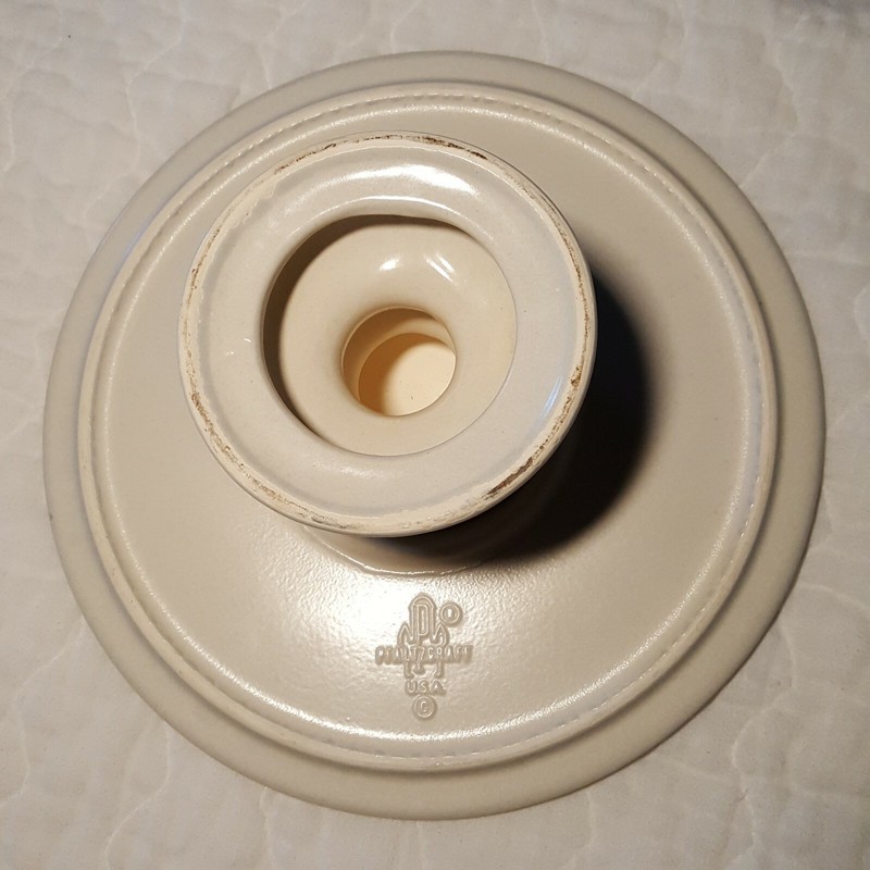 Pfaltzgraff Yorktowne Pedestal Cake Stand Blue and Gray 11" gallery