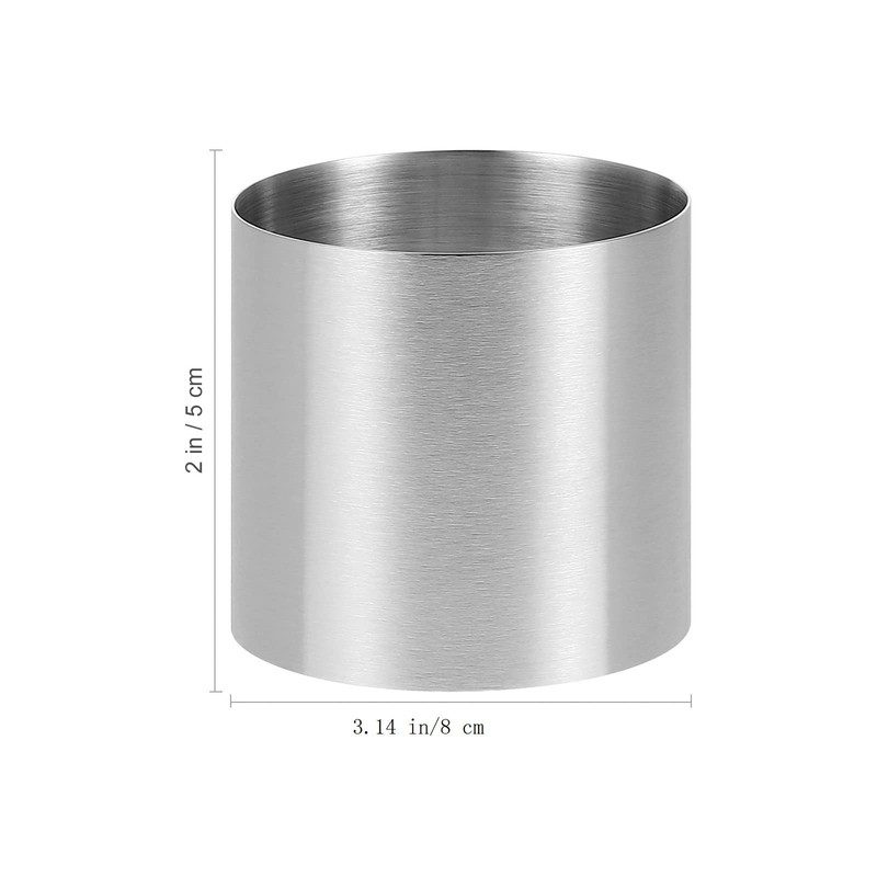 2.36 Inch Cake Rings Mold Stainless Steel Dessert Mousse Mold Reusable Round gallery