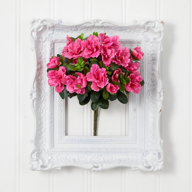 Nearly Natural 13In. Azalea Artificial Plant Set Of 4 gallery