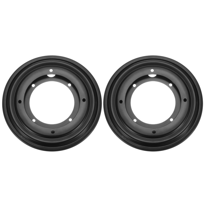 2Pcs 5.5 Inch Rotating Bearing Plate, Round Swivel Plate Stand, Black