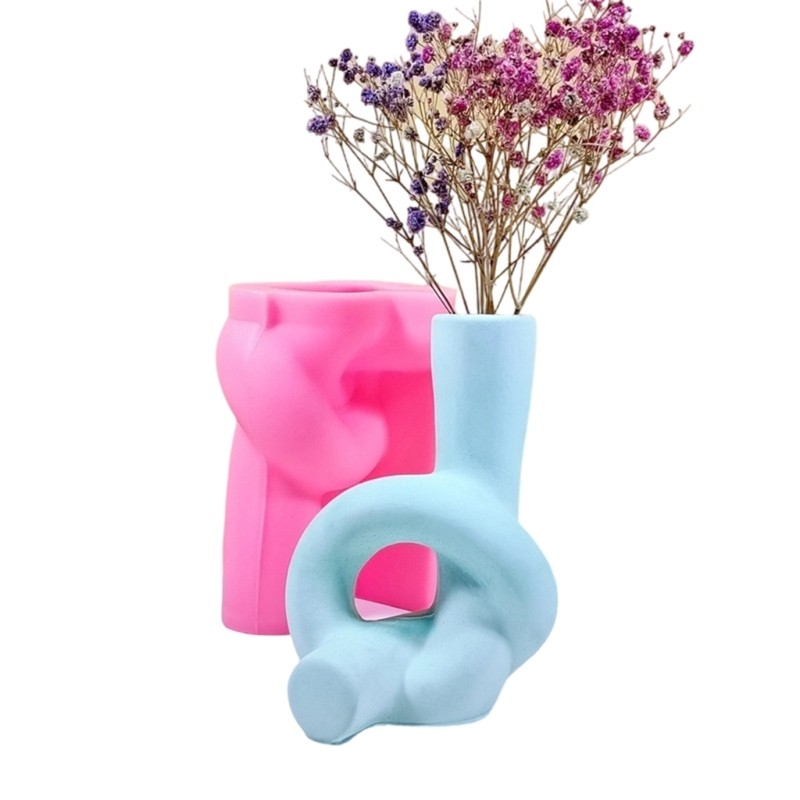 Vase Silicone Molds Craft Tool Simple Planter Moulds Easy Demolding Craft Mold
