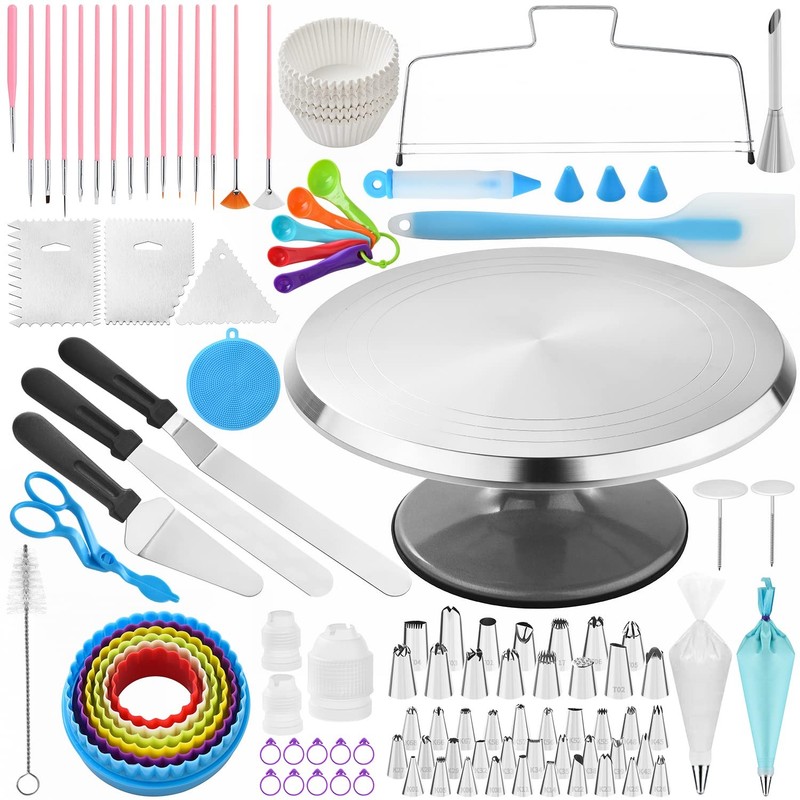 300 PCS Cake Decorating Kit, Cake Decoration Supplies, Baking Accessories Too…