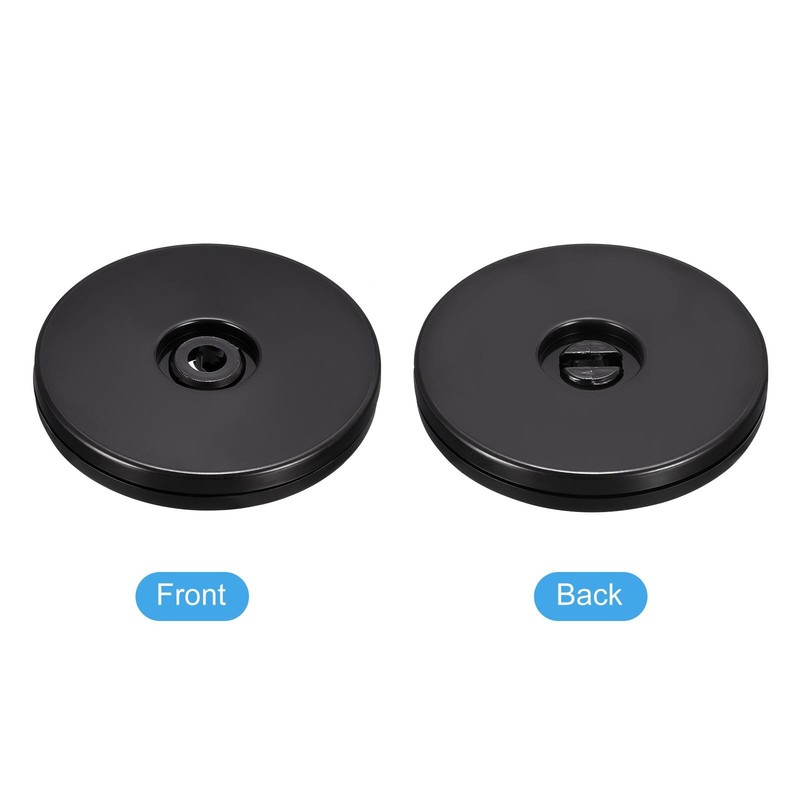 3inch Rotating Swivel Stand with Steel Ball Base Turntable Black 2Pcs gallery