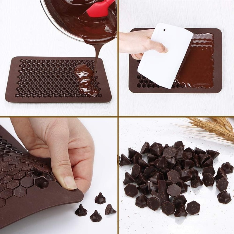 2-Pack Silicone Mini Candy Molds - 202 Cavities for Gourmet Chocolates & Gummies gallery