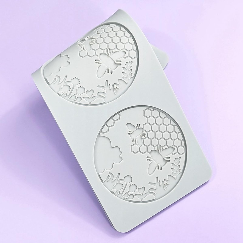 TUKE 3D Honeycomb Lace Fondant Mold Beehive Wedding as photos, photos gallery