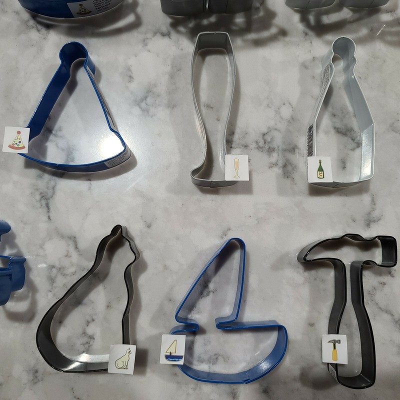 New - Metal Cookie Cutters - 45 Piece Lot (11 different cutters) gallery