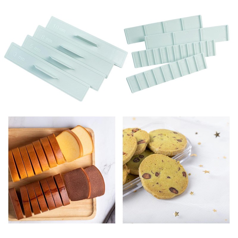 8Pcs Cake Measuring Marker Ruler Cake Divider Ruler for Pastry Pizza