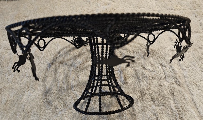 Halloween Cake Stand Spider Web