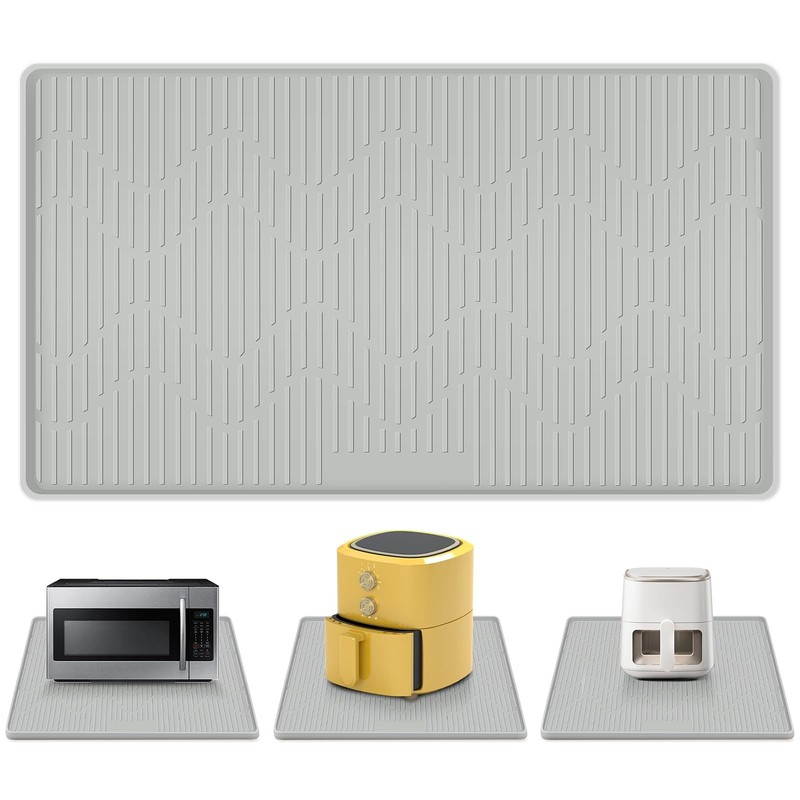 24″ x 17″ Heat Resistant Mat for Countertop Lanstics 24″L x 17″W, Gray
