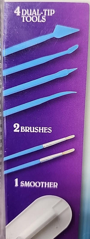 Baked With Love Fondant Tool 7 Piece Set Blue Cake Decorating Smoother Brush NIP gallery
