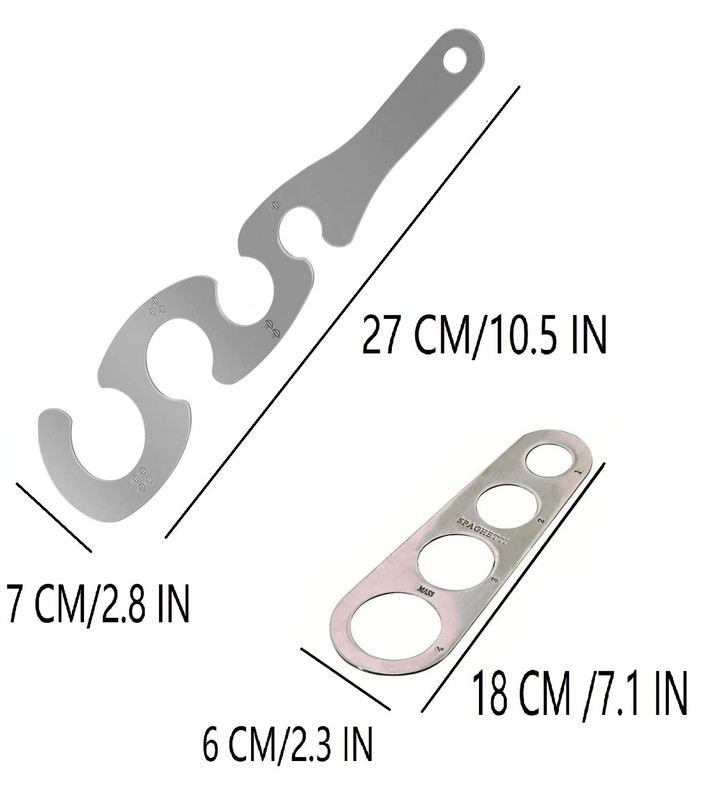 Spaghetti Pasta Measure Stainless Steel Spaghetti Measurer Tool 4 Serving Por... gallery