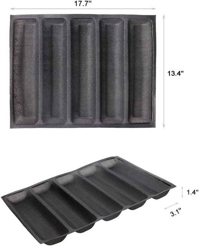 Moldes de silicona perforados para hornear, molde para sándwiches, 5 moldes gallery