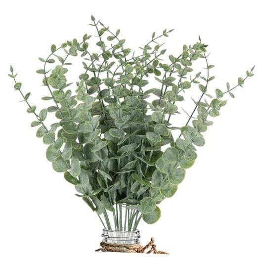 20pcs Eucalyptus Stems Artificial Eucalyptus Leaves Stems Artificial Fake gallery
