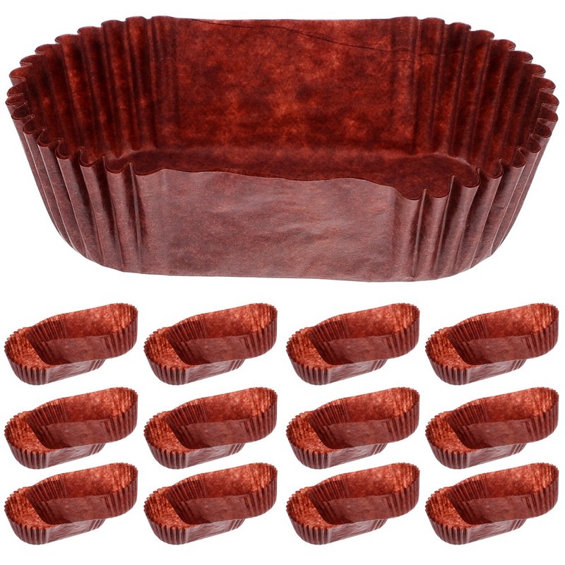 1000 Pcs Boat Shape Paper Cups Grease Proof Cake Baking Liners For Desserts