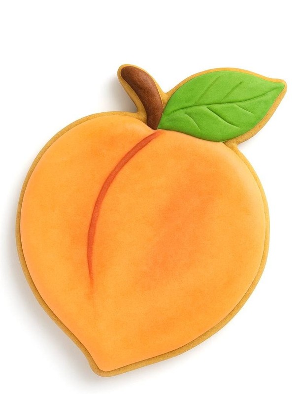 Peach 3'' Cookie Cutter Fresh Fruit Sugar Cookies Farmers Market Metal gallery