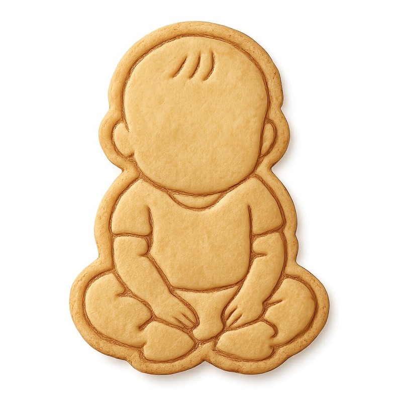 100 Day Sitting Cookie Cutter & Stamp, Fondant & Clay – 3×4