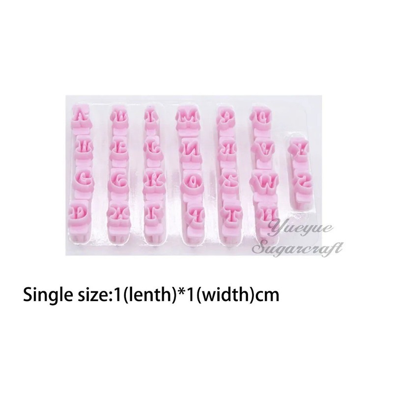 Sugarcraft Capital Letter Plastic Fondant Cutter Cake Mold Fondant Cutter