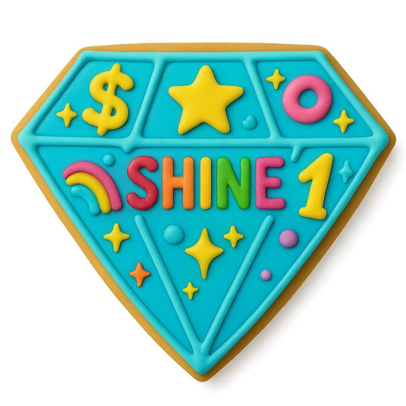 Diamond Cookie Cutter & Stamp - 4x3.42 Inches, Elegant Gem Shape gallery
