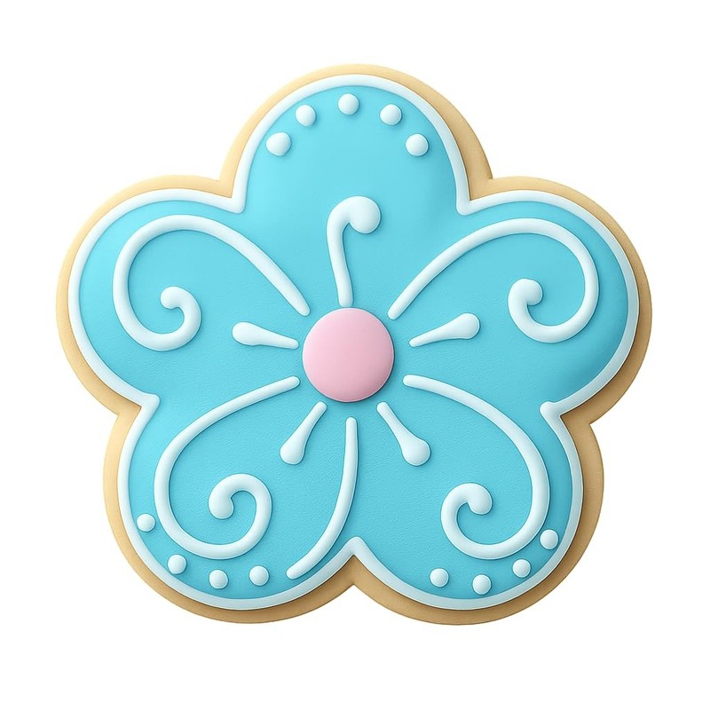 Flower Cutter Cookie Cutter & Stamp, Fondant & Clay – 4×4