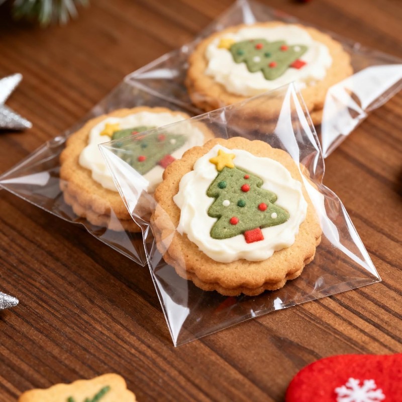 100pcs Self Sealing Cellophane Bags, Clear Resealable Cookie Bags for Candy etc. gallery