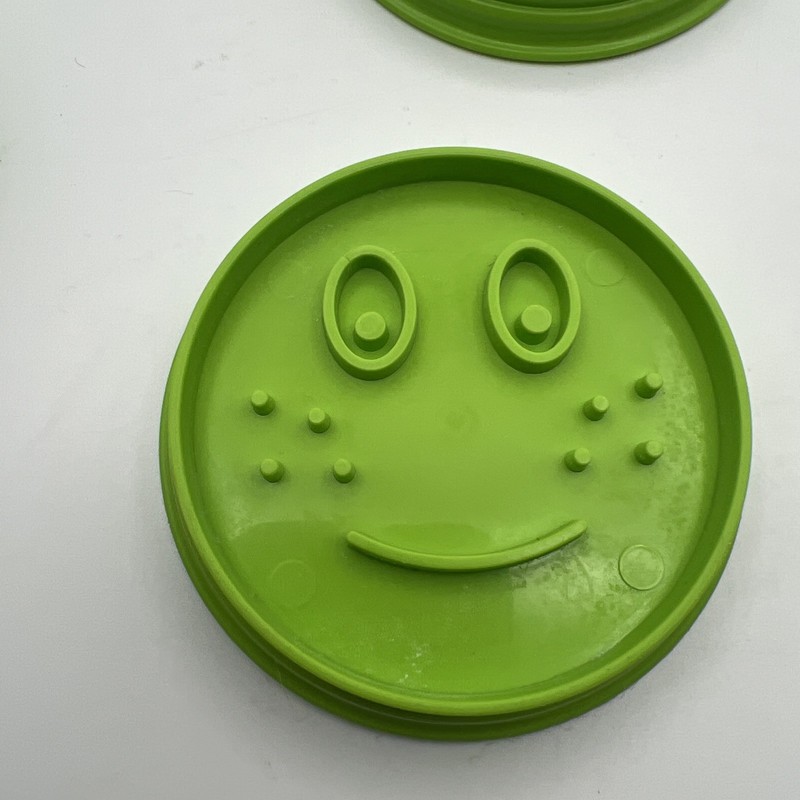 Pampered Chef Set of 7 Emoji Cookie Cutters Green Kids Baking #1443 gallery