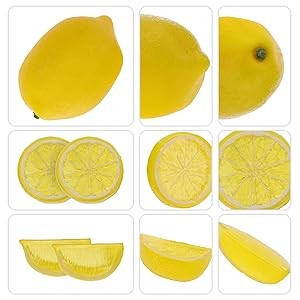 Worat 19 Pcs Artificial Fake Oran & Slices Blos Set Simulat gallery
