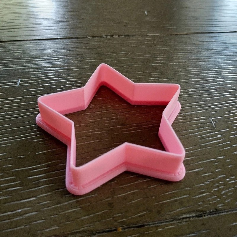Star Shape Cookie Cutter, Patriotic, Christmas, Food Safe PLA, 3D Printed