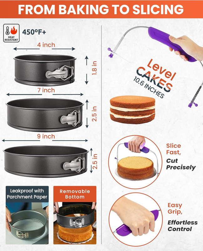 Cake Decorating Kit with Baking Supplies - Complete Decoration Set gallery