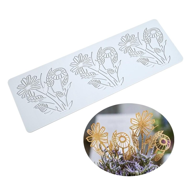 Flower Silicone Cake Lace Mold Cake Decorating Tool Border Decoration Lace Mo... gallery