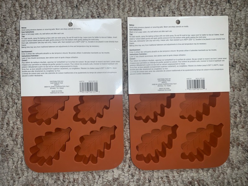 Oak Leaf Silicone Mold Set, Fall Silicone Mold Baking,candy,mini Treats gallery