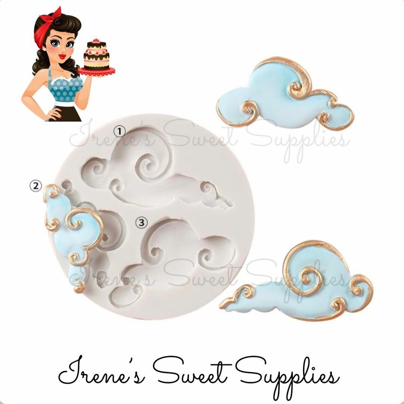Silicone Molds Cloud Mold, 3 Cavity/3 Sizes