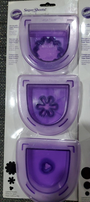 Wilton Sugar Sheets Layered Flowers/Stars/Circles Cutting Inserts (3 Sets, NIB) gallery