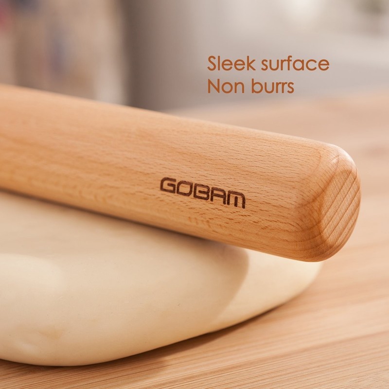 11x1.38 Inch Small Wood Rolling Pin Dough Roller Pasta Pizza Bread Baking gallery