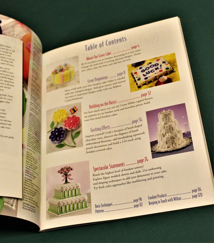 Wilton: CELEBRATE! with FONDANT Cake Softcover Book #902-911 VGUC - Illustrated gallery
