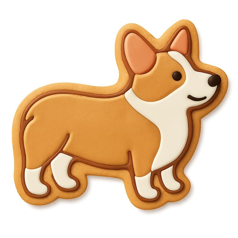 Standing Corgi Pembroke Cookie Cutter & Stamp – 4×3.5