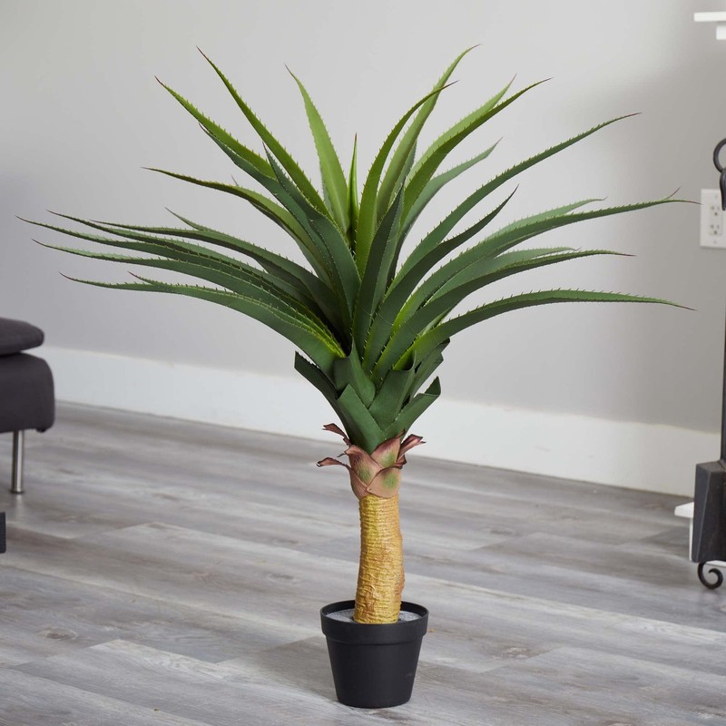 Nearly Natural 3.5 Agave Artificial Plant Green 6334 gallery