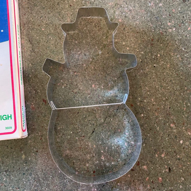 Snowman Metal Cookie Cutter Fox Run Craftsman 1984 USA 3609 gallery